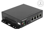 DELOCK RJ45 Switch 4 Port RJ45 + 1x SFP Schacht