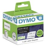 DYMO Orignal LabelWriter Versandetiketten/-Namensschilder (Groß) | 54 mm x 101 mm | Rolle mit 220 leicht ablösbaren Etiketten | selbstklebend | für LabelWriter Etikettendrucker & Beschriftungsgerät
