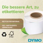 DYMO Orignal LabelWriter Versandetiketten/-Namensschilder (Groß) | 54 mm x 101 mm | Rolle mit 220 leicht ablösbaren Etiketten | selbstklebend | für LabelWriter Etikettendrucker & Beschriftungsgerät