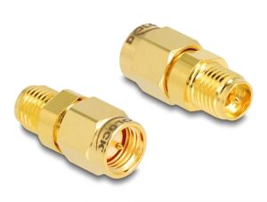 DELOCK Adapter RP-SMA Buchse zu SMA Stecker