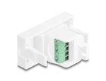 DELOCK Easy 45 Modul USB 2.0 Typ-A Buchse zu Terminalblock