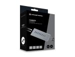 Conceptronic HUBBIES18G 10-fach Kombi-USB 3.0-Hub und Ladegerät mit 60W, 2-in-1 USB-C USB-A Kabel, USB 3.2 Gen 1