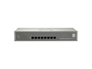 LevelOne GEP-0822 Netzwerk-Switch Gigabit Ethernet (10/100/1000) Power over Ethernet (PoE) Grau