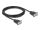 DeLOCK Seriell Kabel RS-232 D-Sub9 Buchse zu Buchse mit schmalem Steckergehäuse 3 m