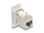 DELOCK Panel Mount Keystone Kupplung Bu/Bu Cat.6AP metall