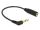 DELOCK Klinkekabel 2,5mm -> 3,5mm 90° Bu/St 0.17m