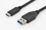 Digitus USB-C Anschlusskabel, USB-A - USB-C
