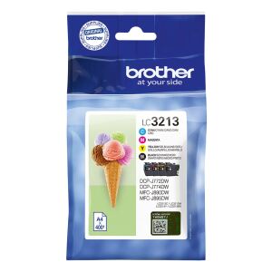 Brother LC3213VAL Druckerpatrone 4 Stück(e) Original Hohe (XL-) Ausbeute Schwarz, Cyan, Magenta, Gelb