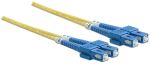Intellinet Glasfaser LWL-Anschlusskabel, Duplex, Singlemode, SC/SC, 9/125 µm, OS2, 5 m, gelb