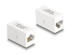 DELOCK Adapter RJ45 Buchse zu RJ45 Buchse Cat.6 UTP...