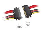 DeLOCK 83802 SATA-Kabel 0,1 m SATA 22-pin Mehrfarbig