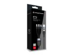 Conceptronic ETTA05B15 USB 3-in-1 PD 3.0 60W Ladekabel, 1,5m, 20V 3A, 480Mbps