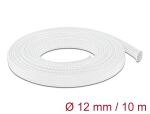 DELOCK Geflechtschlauch dehnbar 10 m x 12 mm weiß