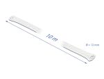 DELOCK Geflechtschlauch dehnbar 10 m x 12 mm weiß