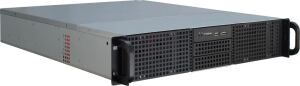 Inter-Tech 2U-20255 Rack Schwarz, Edelstahl