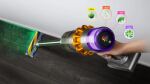 Dyson V15 Detect Absolute 2-in-1-Stabstaubsauger Akku Trocken Beutellos 0,76 l 660 W Nickel, Gelb