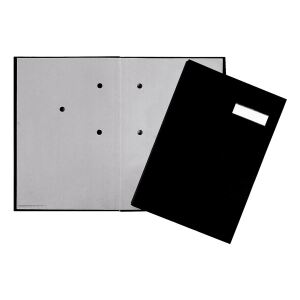 Pagna 24191-44 Sammelmappe Karton, Stoff Schwarz A4