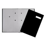 Pagna 24191-44 Sammelmappe Karton, Stoff Schwarz A4