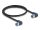 DeLOCK RJ45 Netzwerkkabel Cat.6A S/FTP rechts gewinkelt 2 m schwarz