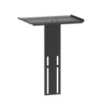 Manhattan Universal Basic Multimedia TV-Ständer auf Rollen, Für Bildschirme von 37" bis 70"* und bis zu 50 kg, +/- 10 neigbar, Kamerahalterung und AV-Fachboden abnehmbar, schwarz