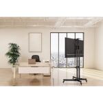 Manhattan Universal Basic Multimedia TV-Ständer auf Rollen, Für Bildschirme von 37" bis 70"* und bis zu 50 kg, +/- 10 neigbar, Kamerahalterung und AV-Fachboden abnehmbar, schwarz
