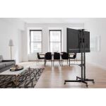 Manhattan Universal Basic Multimedia TV-Ständer auf Rollen, Für Bildschirme von 37" bis 70"* und bis zu 50 kg, +/- 10 neigbar, Kamerahalterung und AV-Fachboden abnehmbar, schwarz