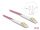 DELOCK LWL Kabel LC Duplex zu LC Duplex Multimode OM4 3 m
