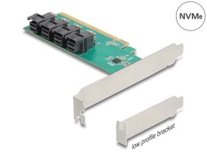 DELOCK PCI Express x16 Karte zu 4 int. SSF-8643 NVMe Bifurc.