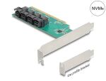 DELOCK PCI Express x16 Karte zu 4 int. SSF-8643 NVMe Bifurc.