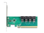 DELOCK PCI Express x16 Karte zu 4 int. SSF-8643 NVMe Bifurc.