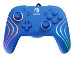 PDP Afterglow Wave Blau USB Gamepad Analog / Digital Nintendo Switch, Nintendo Switch OLED