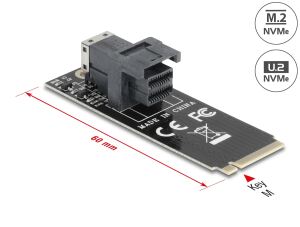 DELOCK Adapter M.2 Key M zu SFF-8643 NVMe 2260