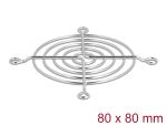 DELOCK Lüftergitter 80 x 80 mm silber