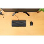 Manhattan 180702 Tastatur Büro USB QWERTY Schwarz