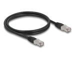 DELOCK RJ45 NWK Cat.6A S/FTP PE Outdoor 1 m schwarz