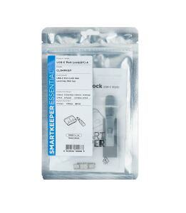 Smartkeeper CL04PKGY Schnittstellenblockierung Schnittstellenblockierung + Schlüssel USB Typ-C Grau Kunststoff 1 Stück(e)