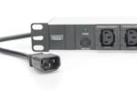 Digitus Steckdosenleiste mit Aluminiumprofil, 10-fach, 2 m Zuleitung IEC C14 Stecker