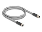 DELOCK M12 Kabel L-kodiert 5 Pin St zu St PUR 1m