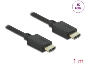 DELOCK Highspeed HDMI Kabel 48 Gbps 8k 60Hz 1m