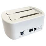 LC-Power LC-DOCK-U3-VI Speicherlaufwerk-Docking-Station USB 3.2 Gen 1 (3.1 Gen 1) Type micro-B Weiß