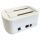 LC-Power LC-DOCK-U3-VI Speicherlaufwerk-Docking-Station USB 3.2 Gen 1 (3.1 Gen 1) Type micro-B Weiß