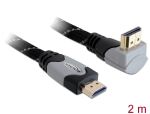 DELOCK HDMI Kabel Ethernet A -> A St/St 2.00m 90°...