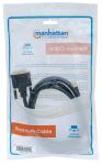 Manhattan Mini-DisplayPort 1.2a auf DVI-Kabel, Mini-DisplayPort 1.2a-Stecker auf DVI-D 24+1-Stecker, 1,8 m, schwarz