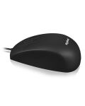 KeySonic KSM-5030M-B, Wasserdichte Maus, Silikone, Wasserdicht IP68, Scrollen mit Touchsensor, USB 1,8 m, schwarz
