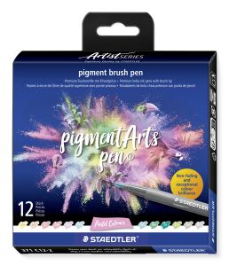 Staedtler Pigment Arts Brush Pen Pastel Colors Filzstift Mehrfarbig 12 Stück(e)