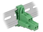 DELOCK Terminalblock Set f. Hutschiene 2Pin m. Schraubverr.