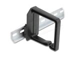 DELOCK Kabelbügel 70 x 70 mm mit Montageplatte schwarz