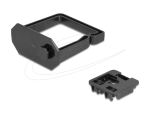 DELOCK Kabelbügel 70 x 70 mm mit Montageplatte schwarz
