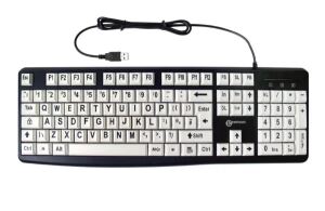 Geemarc Telecom 3521350020823 Tastatur Universal USB QWERTY Schwarz, Weiß
