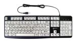 Geemarc Telecom 3521350020823 Tastatur Universal USB QWERTY Schwarz, Weiß